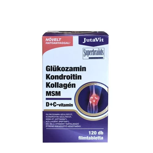 JutaVit Glükozamin Kollagén MSM D+C-vitamin 120 Tabletta