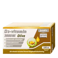 JutaVit D3-vitamin 3000 NE Olíva 100 Lágykapszula