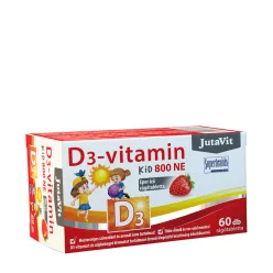 JutaVit D3-vitamin Kid 800 NE 60 Tabletta