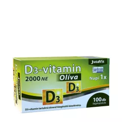 JutaVit D3-vitamin 2000NE (50 mcg) Olíva 100 Lágykapszula