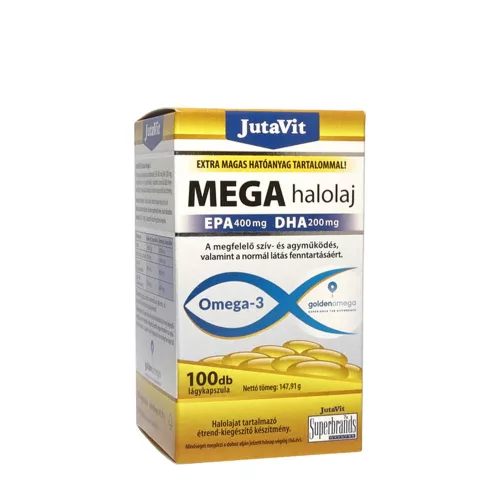 JutaVit MEGA Halolaj Omega-3 100 Kapszula