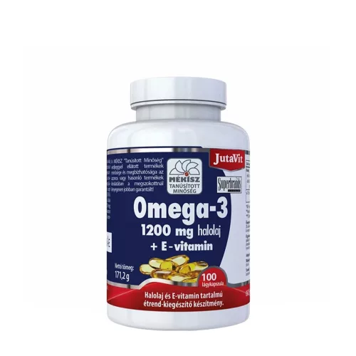 JutaVit Omega-3 Halolaj 1200 mg 100 Kapszula