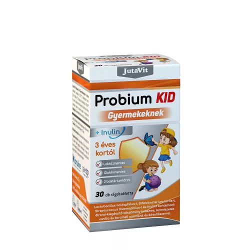 JutaVit Probium Kid Gyermekeknek + Inulin 30 Tabletta
