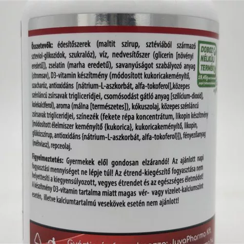 JutaVit D3-Vitamin Gumivitamin 60 Gumicukor