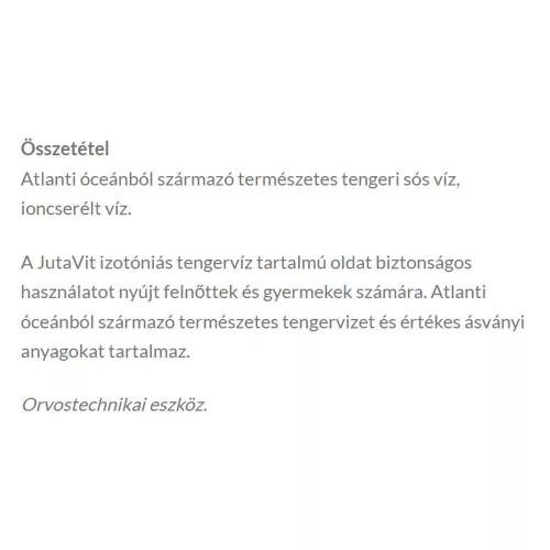 JutaVit Izotóniás Tengervizes Baby Orrspray 50 ml