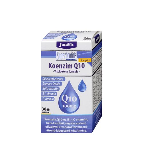 JutaVit Koenzim Q10 100 mg Vízoldékony Formula 30 Lágykapszula