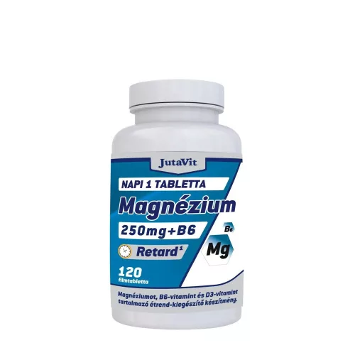 JutaVit Magnézium 250mg+ B6 + D3 Retard 120 Tabletta