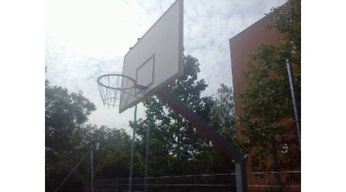 S-Sport Streetball kosárlabda állvány, fix, 1,65 m benyúlással