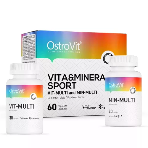 OstroVit VIT&MIN SPORT 60 caps 2pack 2x30 Capsules 60 Kapszula