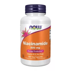   Now Foods Niacinamide 500mg (No Flush) 100 Veg Capsules 100 Kapszula