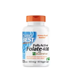   Doctor's Best Aktív Folát 400 kapszula + Quatrefolic 400 mcg 90 Veggie Kapszula
