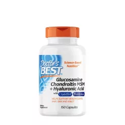   Doctor's Best Glükózamin Kondroitin MSM + Hialuronsav 150 Kapszula