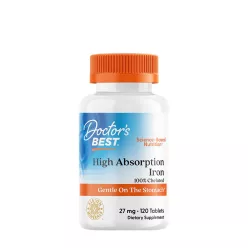   Doctor's Best Hatékony Felszívódású Vas 27 mg 120 Tabletta
