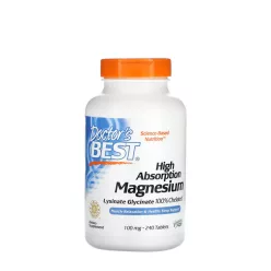   Doctor's Best Hatékony Felszívódású Magnézium 100 mg 240 Tabletta