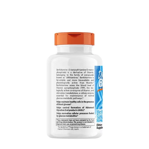 Doctor's Best Benfotiamine With Benfopure 150 mg 120 Veggie Kapszula