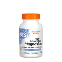   Doctor's Best Hatékony Felszívódású Magnézium 100 mg 120 Tabletta