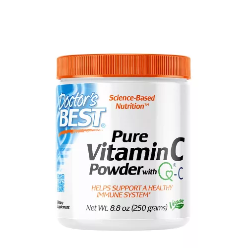 Doctor's Best Tiszta C-vitamin por - Pure Vitamin C Powder With Quali-C 250 g