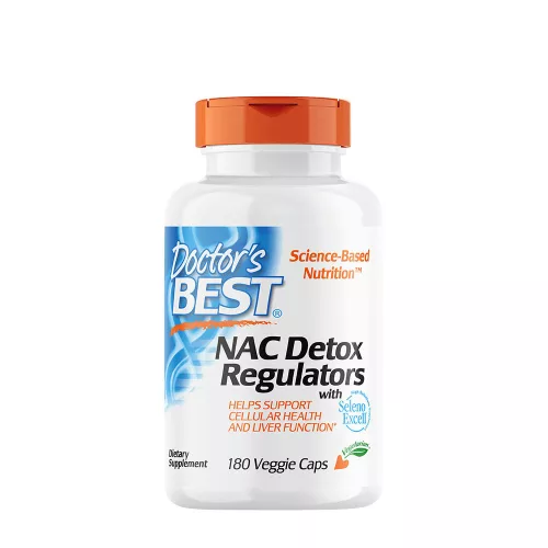 Doctor's Best NAC (N-Acetyl Cysteine) kapszula - NAC Detox Regulators 180 Veg Kapszula