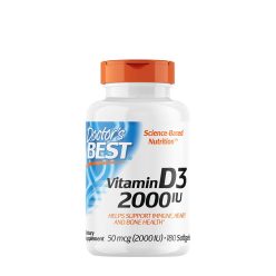   Doctor's Best D3-vitamin 2000 NE kapszula - Vitamin D3 2000 IU 180 Lágykapszula