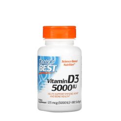   Doctor's Best D-vitamin 5000 NE kapszula - Vitamin D3 5000 IU 180 Lágykapszula