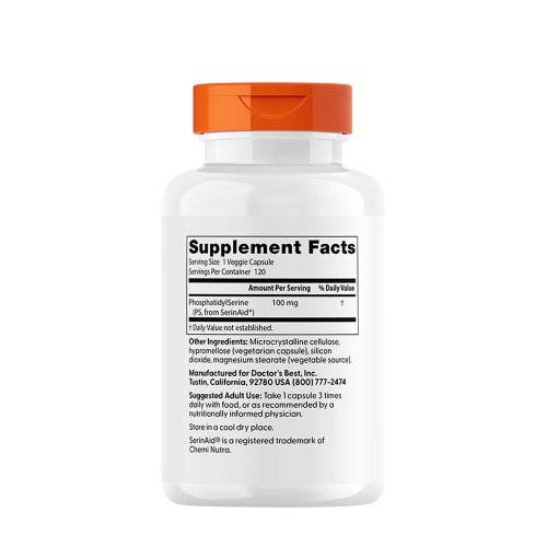 Doctor's Best Phosphatidyl Serine - Foszfatidil-szerin 120 Kapszula