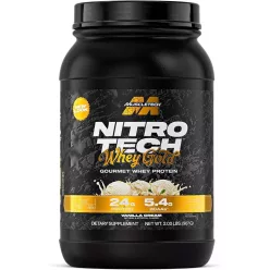   Muscle Tech Nitro Tech 100% Whey Gold 908g French Vanilla Créme (Francia Vanília)
