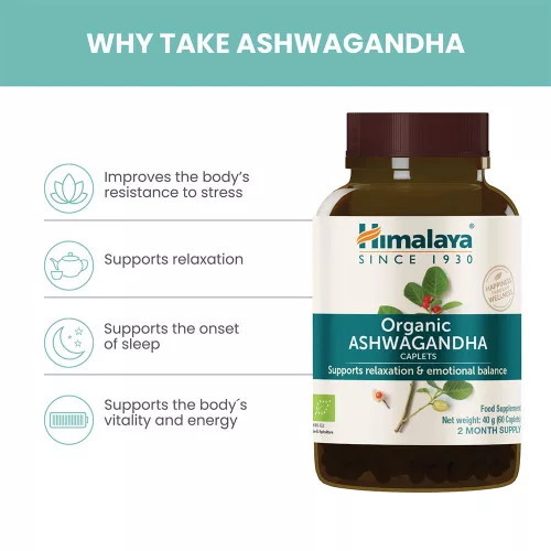 Himalaya Organic Ashwagandha 60 Kapszula
