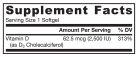Jarrow Formulas D3-vitamin 2500 NE 100 Lágykapszula