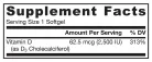 Jarrow Formulas D3-vitamin 2500 NE 100 Lágykapszula
