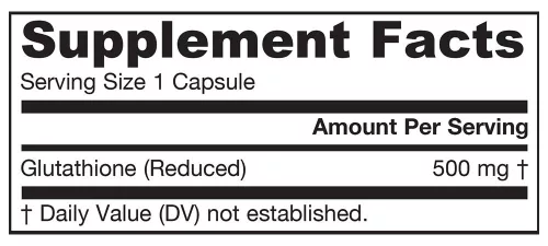 Jarrow Formulas Glutation (Csökkentett) 500 mg kapszula - Glutathione Reduced 120 Veg Kapszula