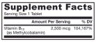 Jarrow Formulas Methyl B-12 2500 mcg rágótabletta 100 Szopogató Tabletta