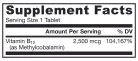 Jarrow Formulas Methyl B-12 2500 mcg rágótabletta 100 Szopogató Tabletta