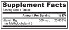 Jarrow Formulas Methyl B-12 500 mcg szopogató 100 Szopogató Tabletta
