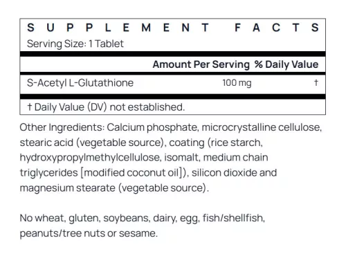 Jarrow Formulas S-Acetyl L-Glutathione 60 Tabletta