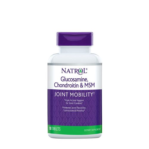 Natrol Glükózamin, Kondroitin és MSM tabletta - Glucosamine, Chondroitin & MSM 90 Tabletta