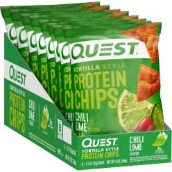   Quest Nutrition Karton Protein Chips Tortilla Style 8x32g Chili Lime (Chili Lime)
