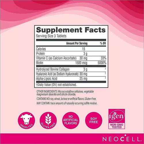 NeoCell Kollagénes Szépségápoló tabletta - Collagen Beauty Bilder 150 Tabletta