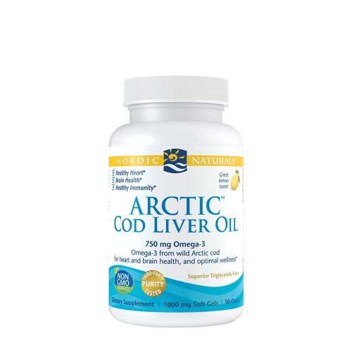 Nordic Naturals Sarkvidéki Tőkehalmáj Olaj 750 mg - Arctic Cod Liver Oil 90 Lágykapszula