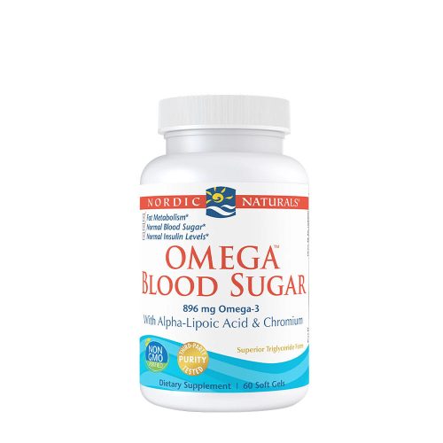 Nordic Naturals Vércukorszint Támogató Omega 896 mg kapszula - Omega Blood Sugar 60 Lágykapszula