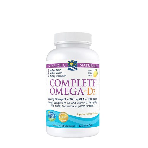 Nordic Naturals Komplex Omega kapszula D-vitaminnal - Complete Omega-D3 120 Lágykapszula