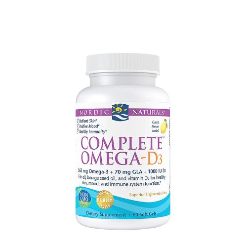 Nordic Naturals Komplex Omega kapszula D-vitaminnal - Complete Omega-D3 60 Lágykapszula