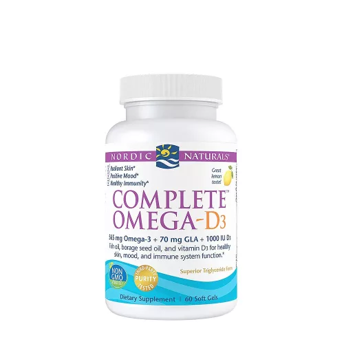 Nordic Naturals Komplex Omega kapszula D-vitaminnal - Complete Omega-D3 60 Kapszula
