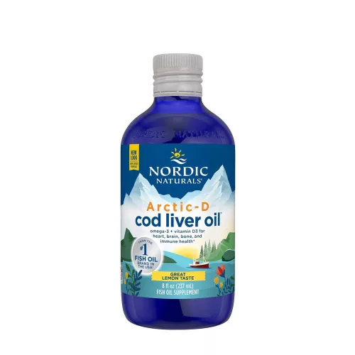 Nordic Naturals Arctic-D Cod Liver Oil - Arctic-D Tőkehalmájolaj 237 ml