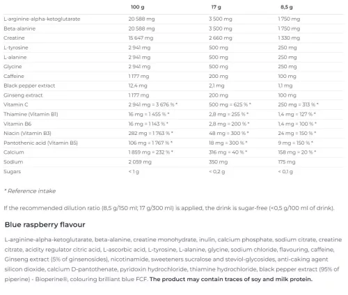 Nutrend N1 Preworkout - Edzés előtti energizáló 510 g