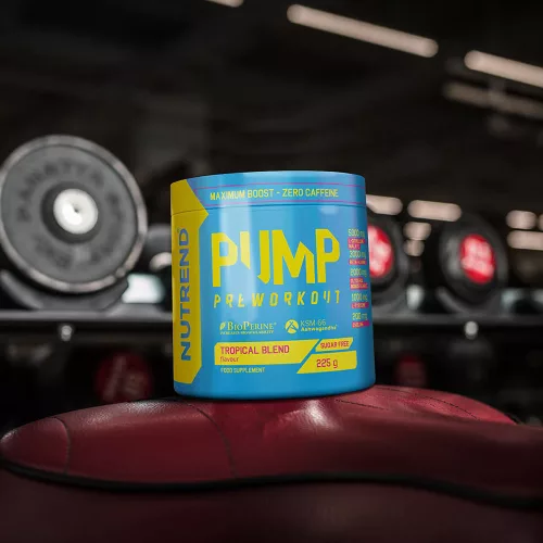 Nutrend Pump Preworkout - Stimulánsmentes edzés előtti 225 g