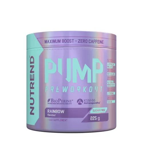 Nutrend Pump Preworkout - Stimulánsmentes edzés előtti 225 g