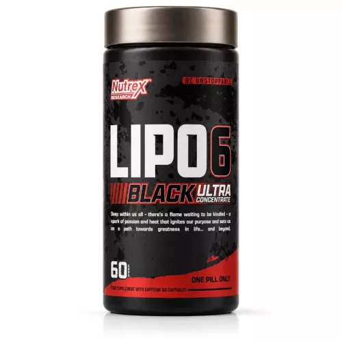 Nutrex Lipo-6 Black Ultra Concentrate Ultrakoncentrált Zsírégető Formula 60 Kapszula