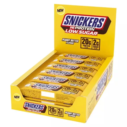 S&M Karton HiProtein Bar 12x57g SNICKERS LOW SUGAR PEANUT BUTTER (Mogyoróvaj)