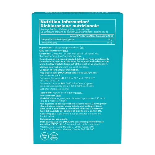 Vital Proteins Tengeri Kollagén por - Marine Collagen 10 x 10 g