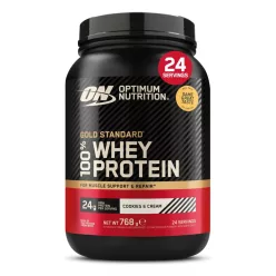   Optimum Nutrition Gold Standard 100% Whey 768g Cookies & Cream (Sütikrém)
